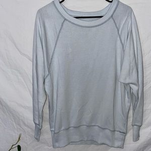 Baby blue oversized crew neck